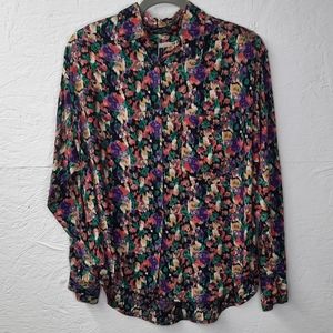 Vintage Boom Long Sleeve Button Down Top Pocket L